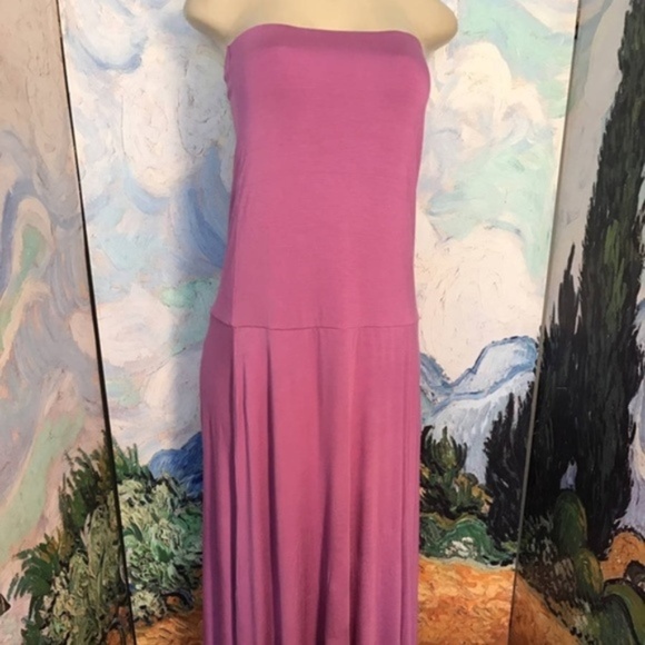 Jessica London Purple Rayon Strapless Dress/Skirt - Picture 1 of 6